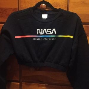 NASA crop top sweater